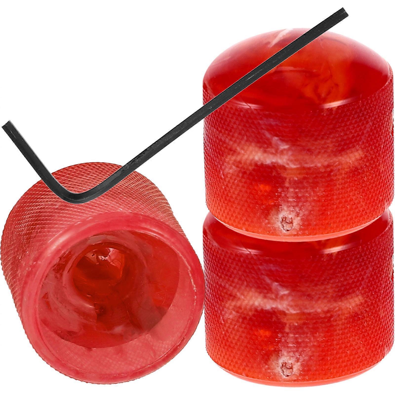Electric Guitar Volume Knobs Round Shape Plastic Material For Musicians 1Set