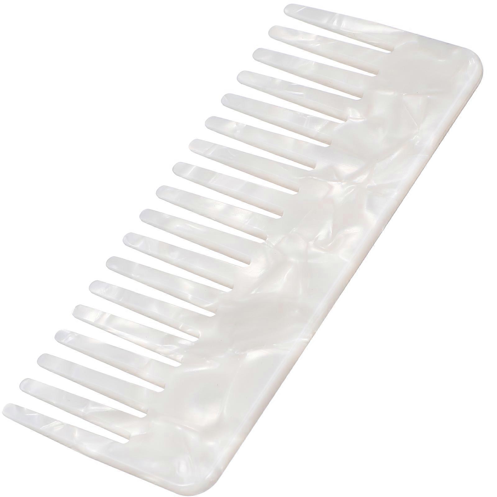 Detangling Comb For Hair Care Routine 1PC White Wide Tooth Comb Fashionable Home Use