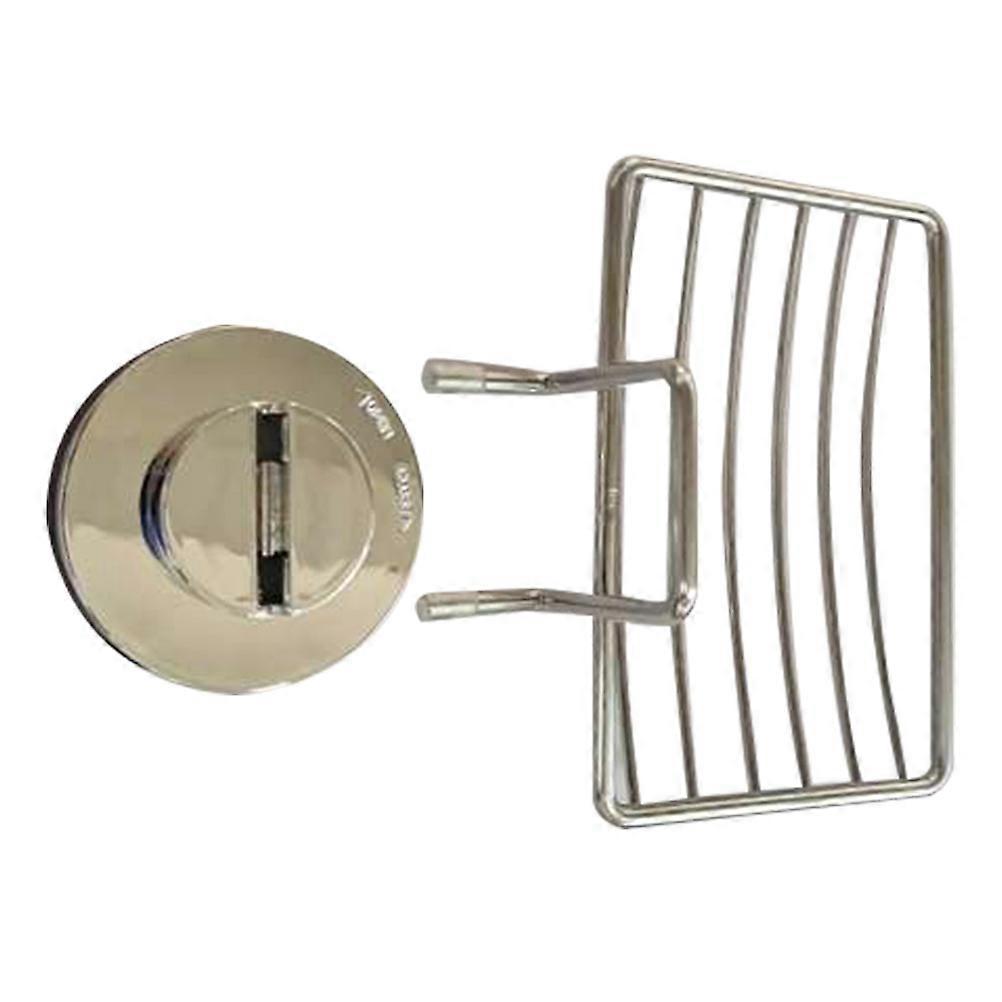 Kitchen Holder for Sponge Square Shape Vacuum Cup Technology Home Use 1Set