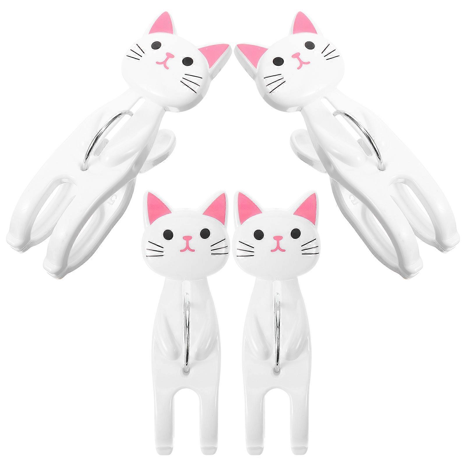 Plastic Orange Quilt Clips for Windproof Performance 8Pcs Cartoon Clamps