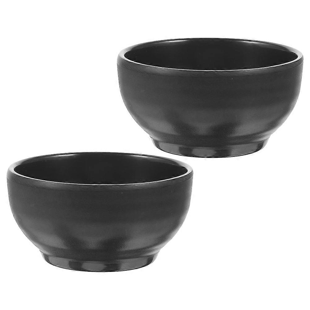 Black Dipping Bowls for Seasoning Serving 2Pcs for Food Serving