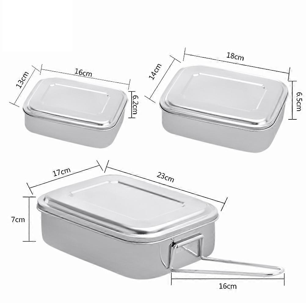Lunch Containers Stainless Steel for 3 Compartments Storage