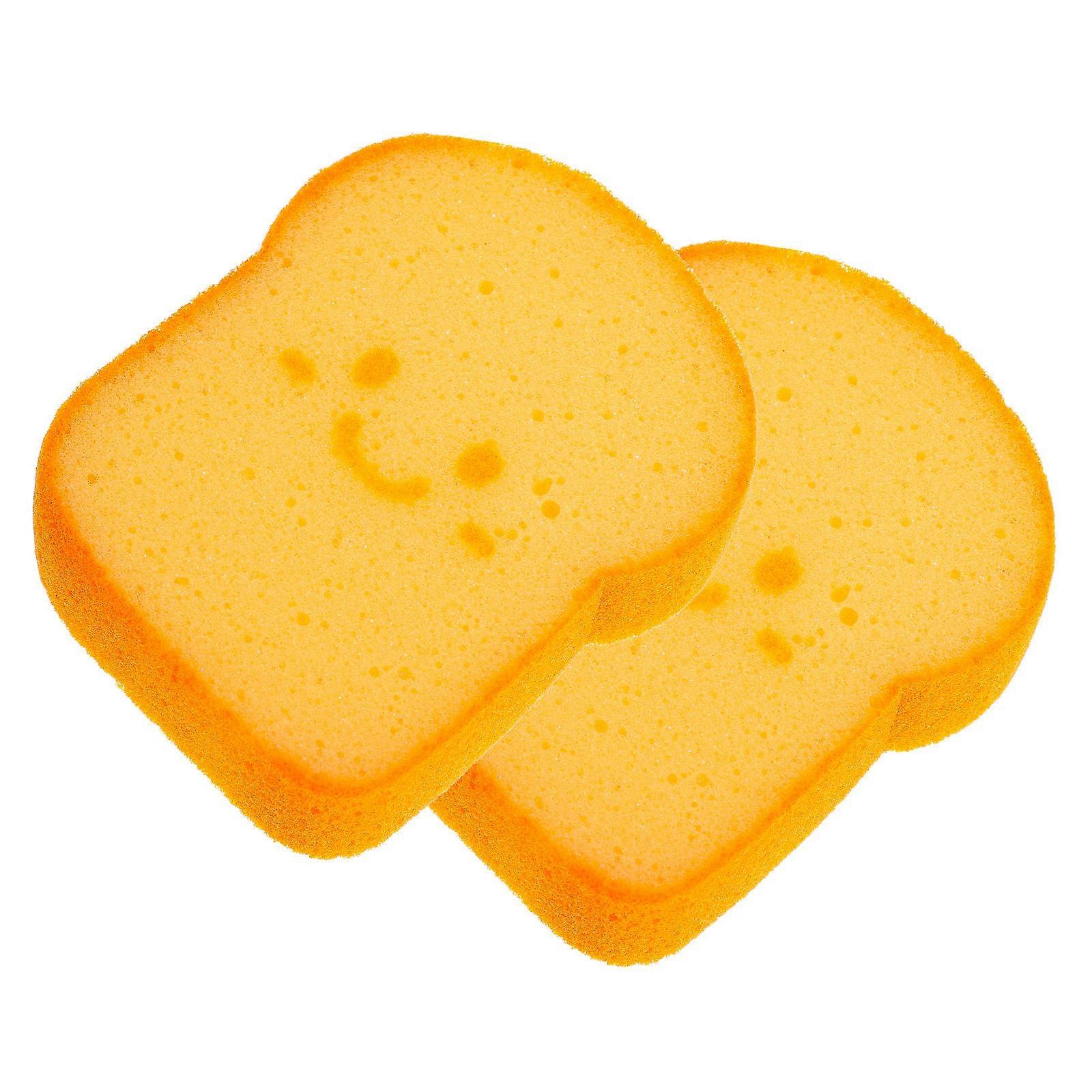 Creative Khaki Kitchen Sponge for Dish Cleaning 4Pcs Reusable Pad