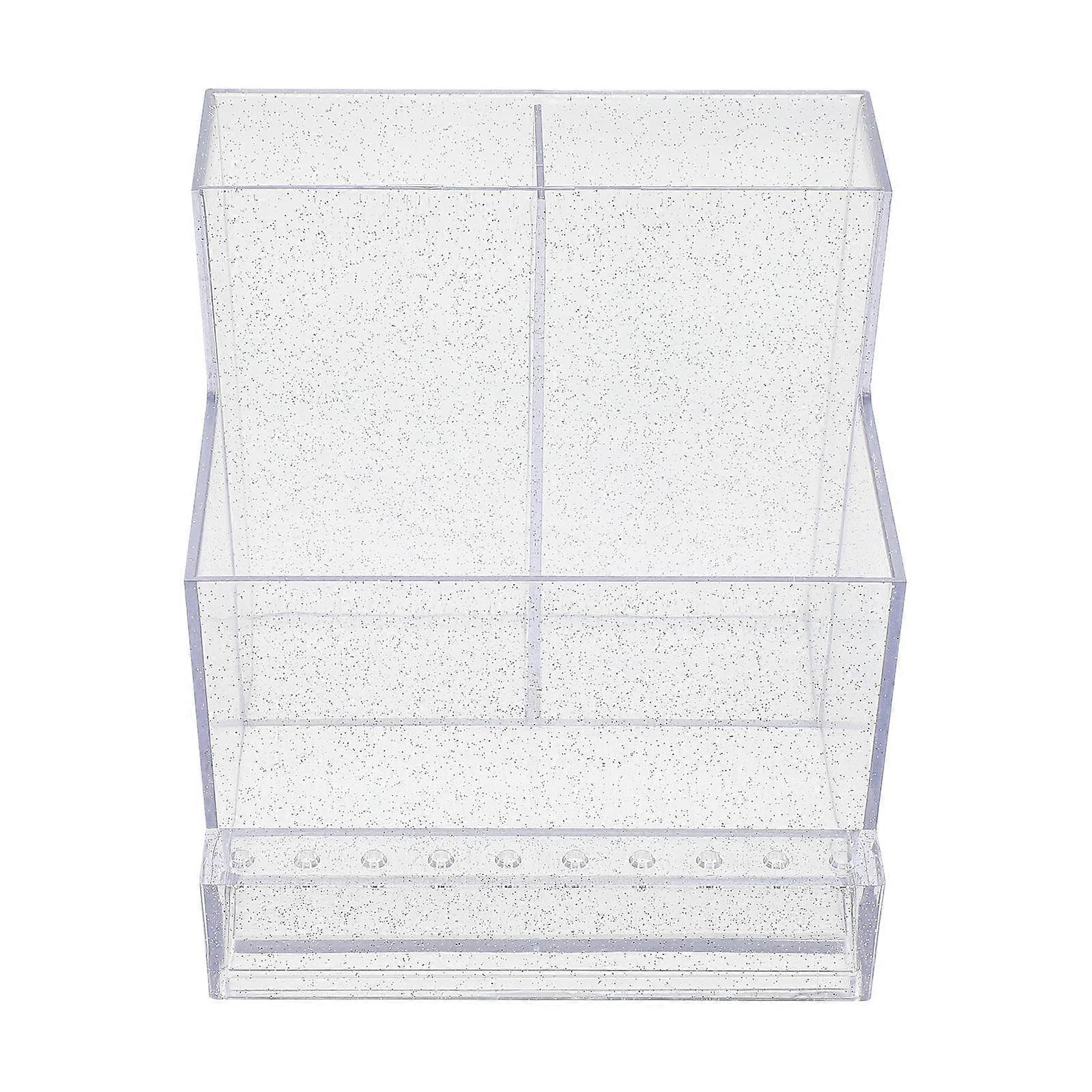 Female Manicure Drill Bit Box for Organizing 3Pcs Transparent Storage Case