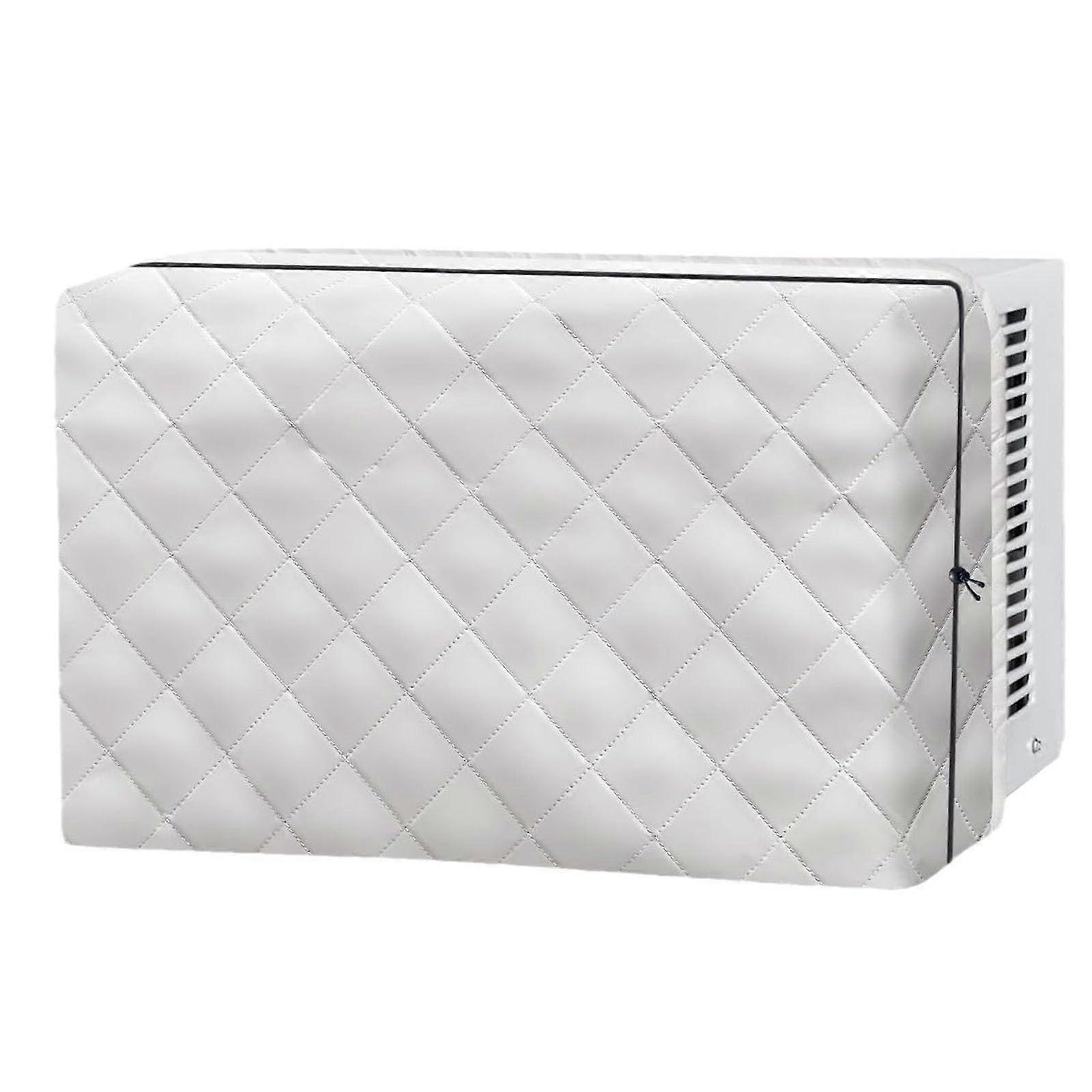 Window Air Conditioner Cover Indoor Adjustable Anti Rust Cover With Elastic Straps And Drawstring 53x38x9 cm