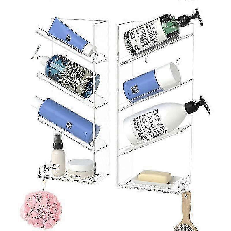 2025 Rust-Proof Easy-Clean Shower Caddy, No Suction Cups or Screws Needed