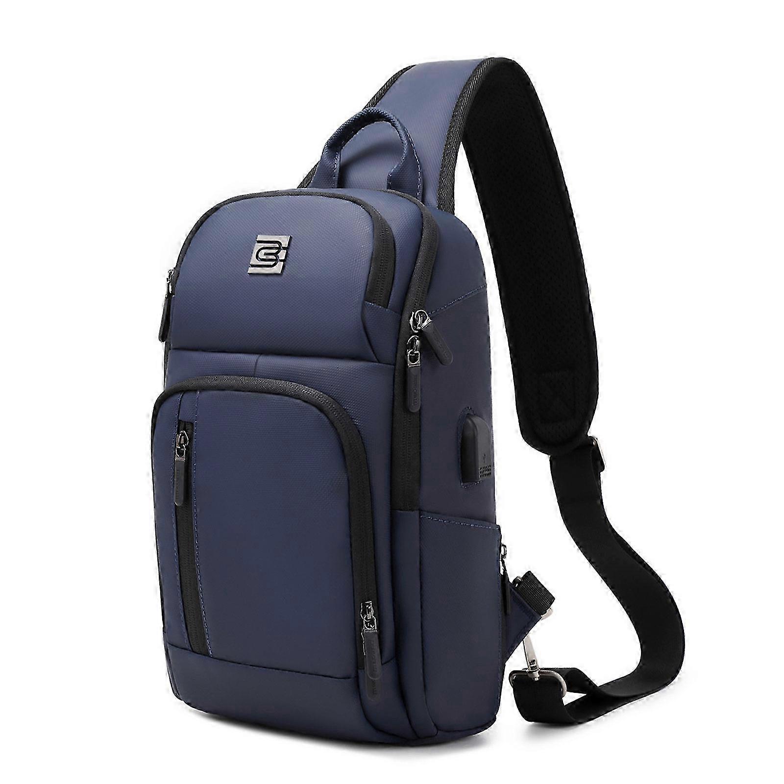 2025 Men's Shoulder Bag with USB Charging Function