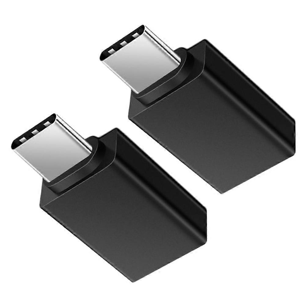 USB-C to USB Adapter for Phone Connection 4Pcs Black Converter