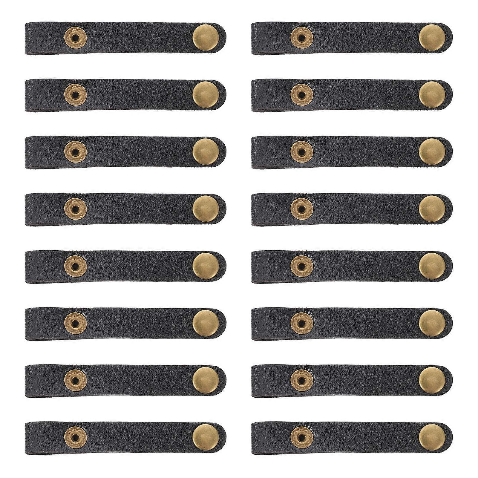 Cable Buckle Organizer for Data Cable Storage 24Pcs Black