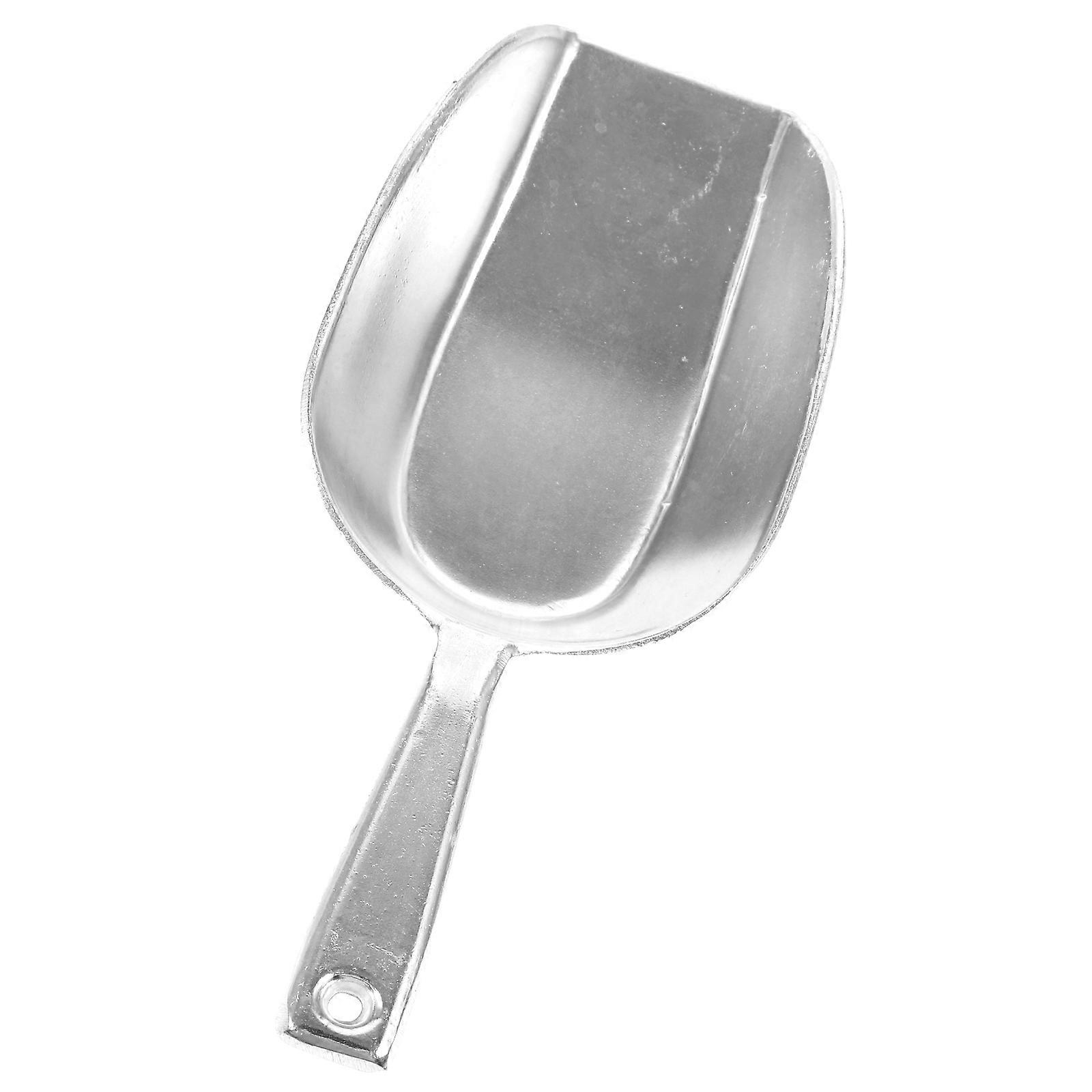 Grain Scoops Flour Spatula Shape Kitchen Tool Home Use Silver Color Multi Functional Scoop Flours 1Pack