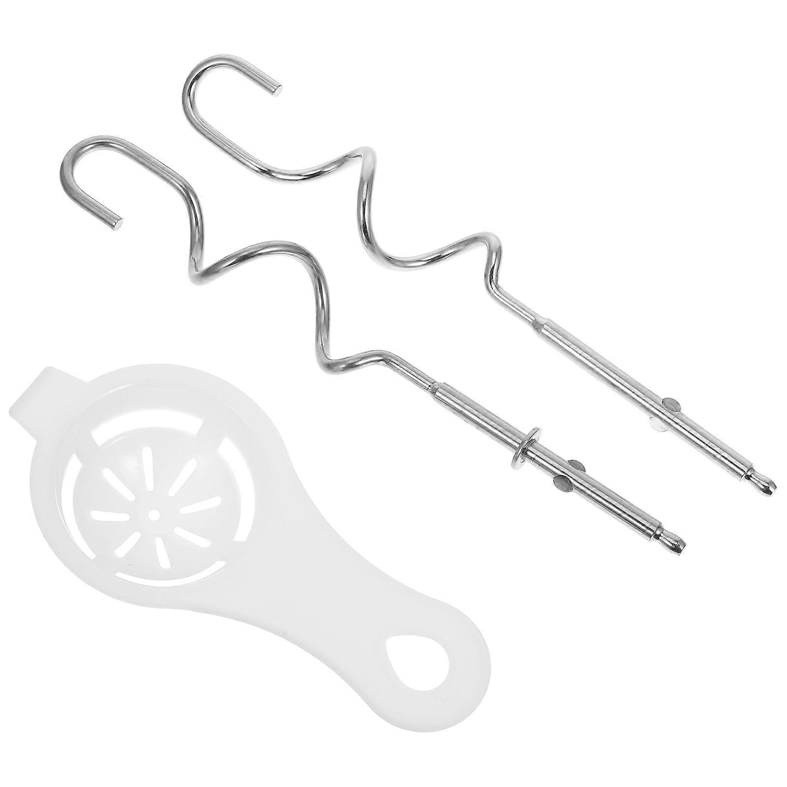 Dough Kneading Attachment Hand Mixer Replacement Parts 3 Sets With Egg Separator For Kitchen Tools