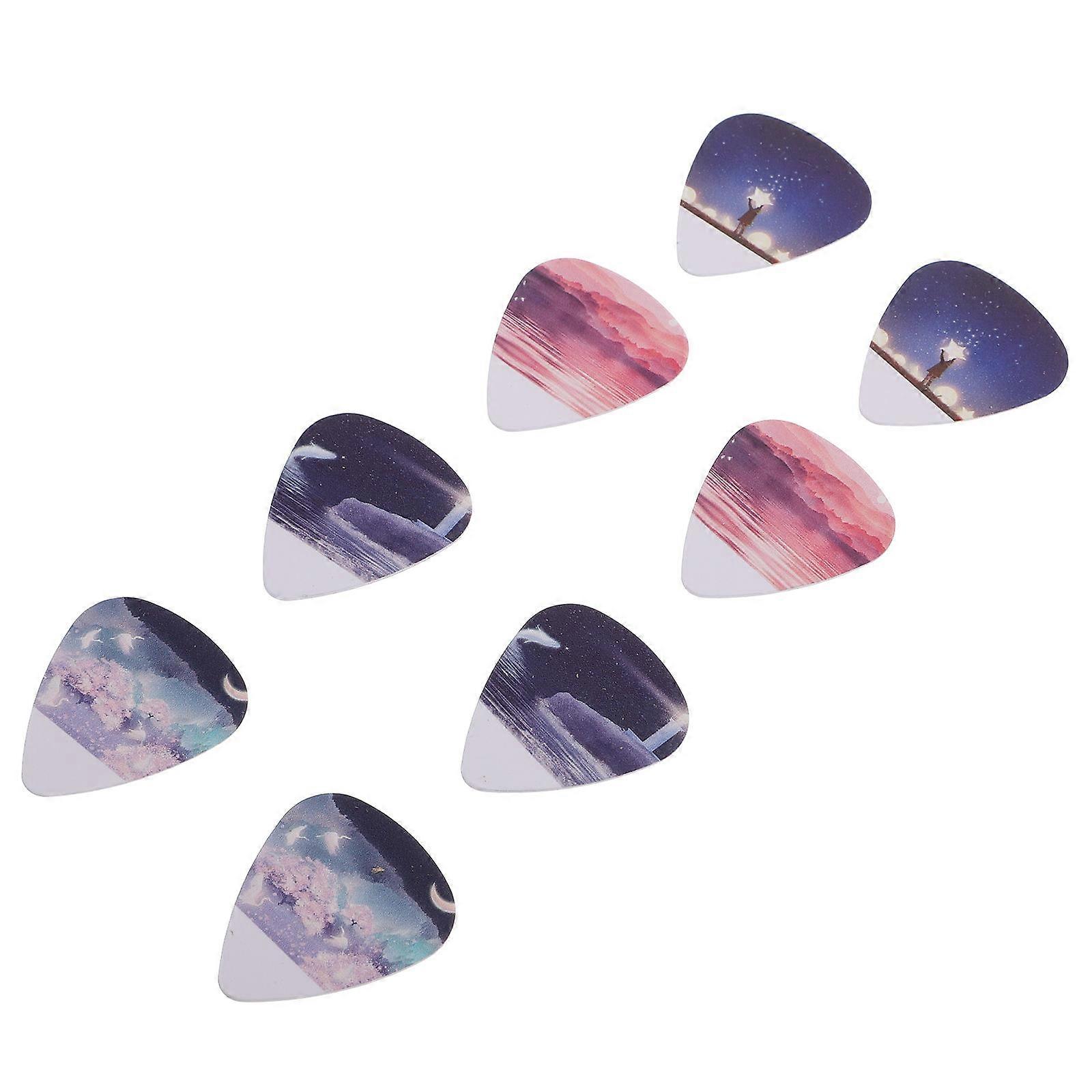 Ukulele Guitar Picks Triangular Tools for Guitar Use 16Pcs Assorted Color