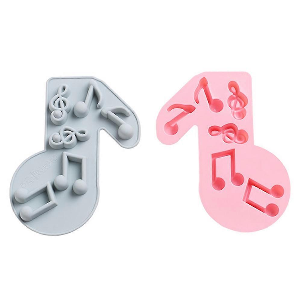 DIY Baking Tool Silicone Note Shape Mold for Homemade Kitchen Use 4Pcs