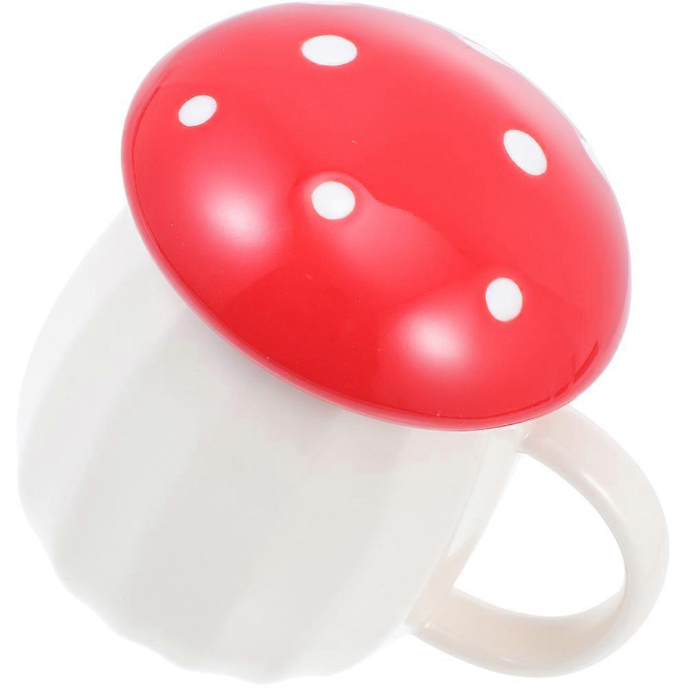 Ceramic Mug Set 2Pcs Cute Microwave Safe Drinking Vessel Suitable For Various Occasions Including Café Office And Home Elegant Mushroom Theme