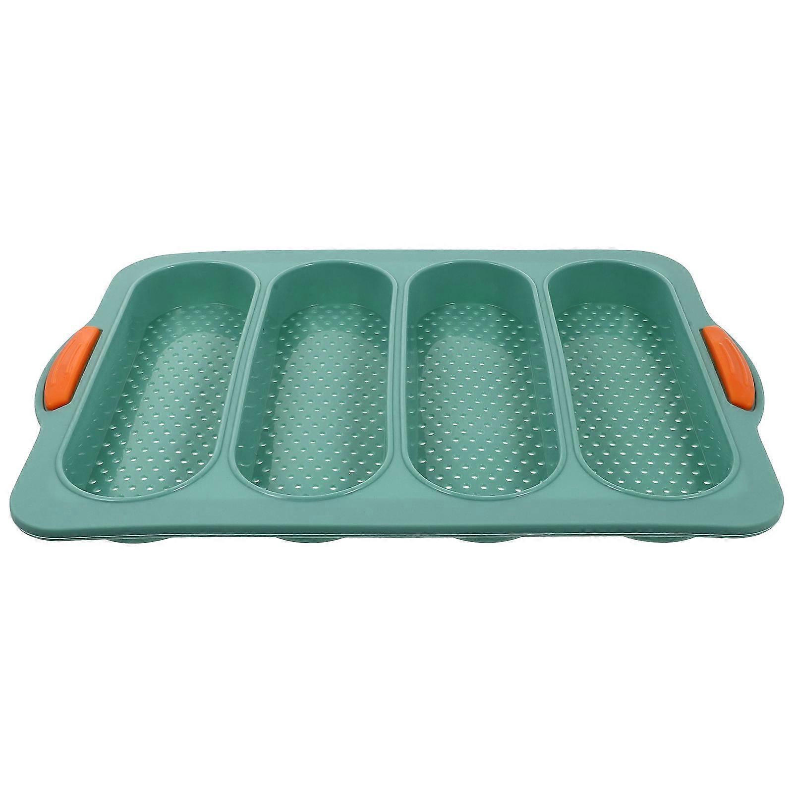 Green Silicone French Bread Baking Pan for Baking 1Pcs Kitchen Tool