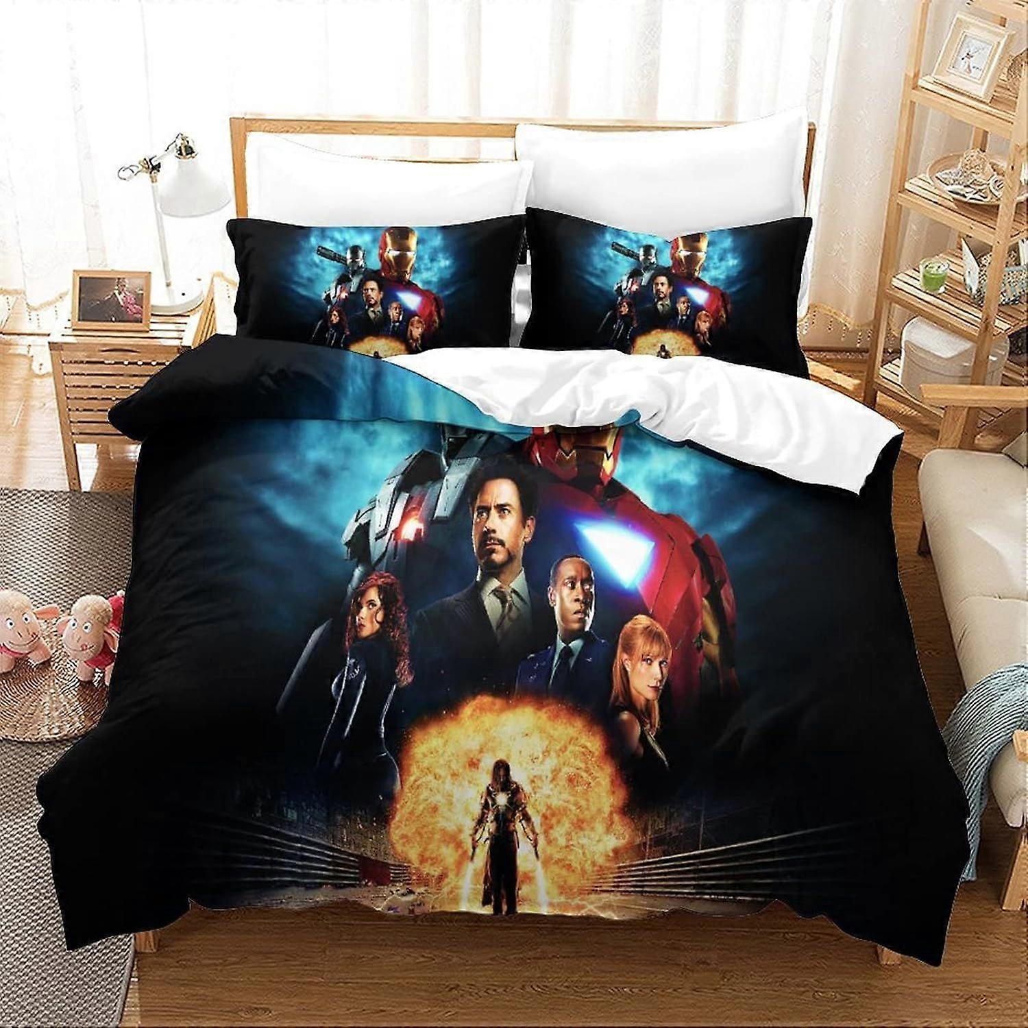 xzz762 Duvet Cover Iron Man Movie Poster Duvet Cover 140X200CM