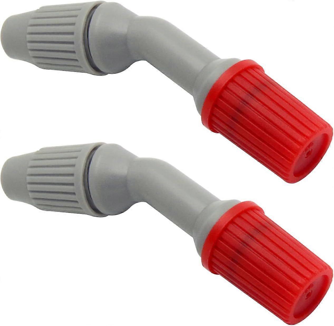 2 Pack Spray Nozzles, Durable Replacement Cones for Watering and Cleaning (Adjustable Red Nozzle)