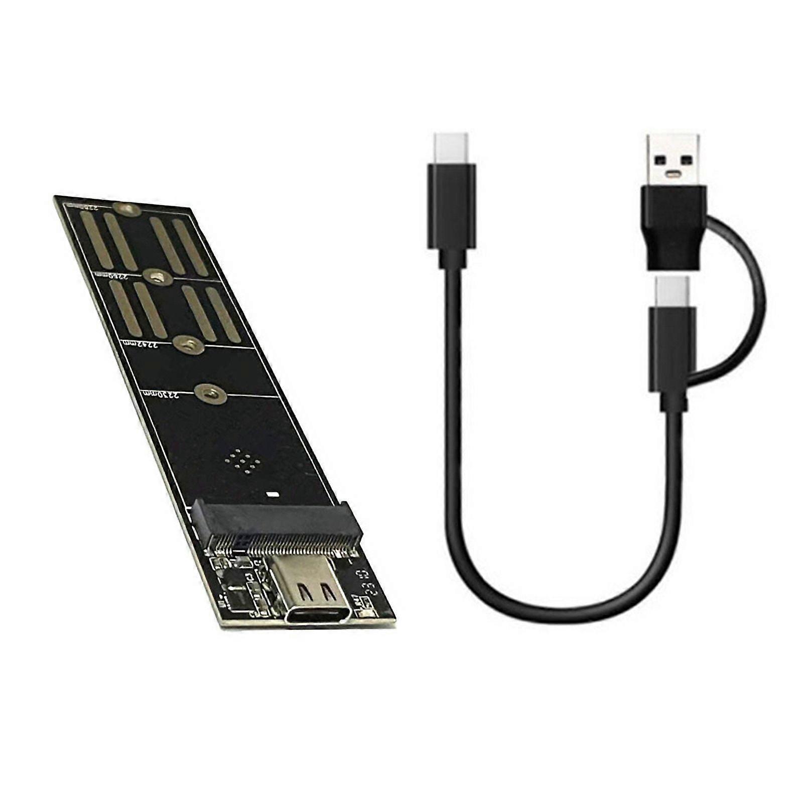USB3.1 to M.2 NVME SSD Pcie Protocol Caseless Portable Riser Card