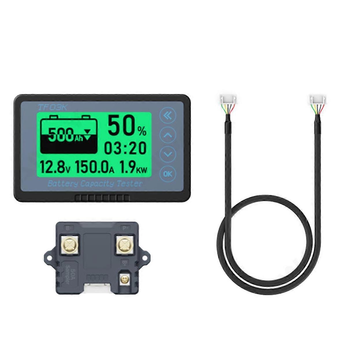 50A TF03KH Digital Voltmeter Meter Battery Capacity Indicator