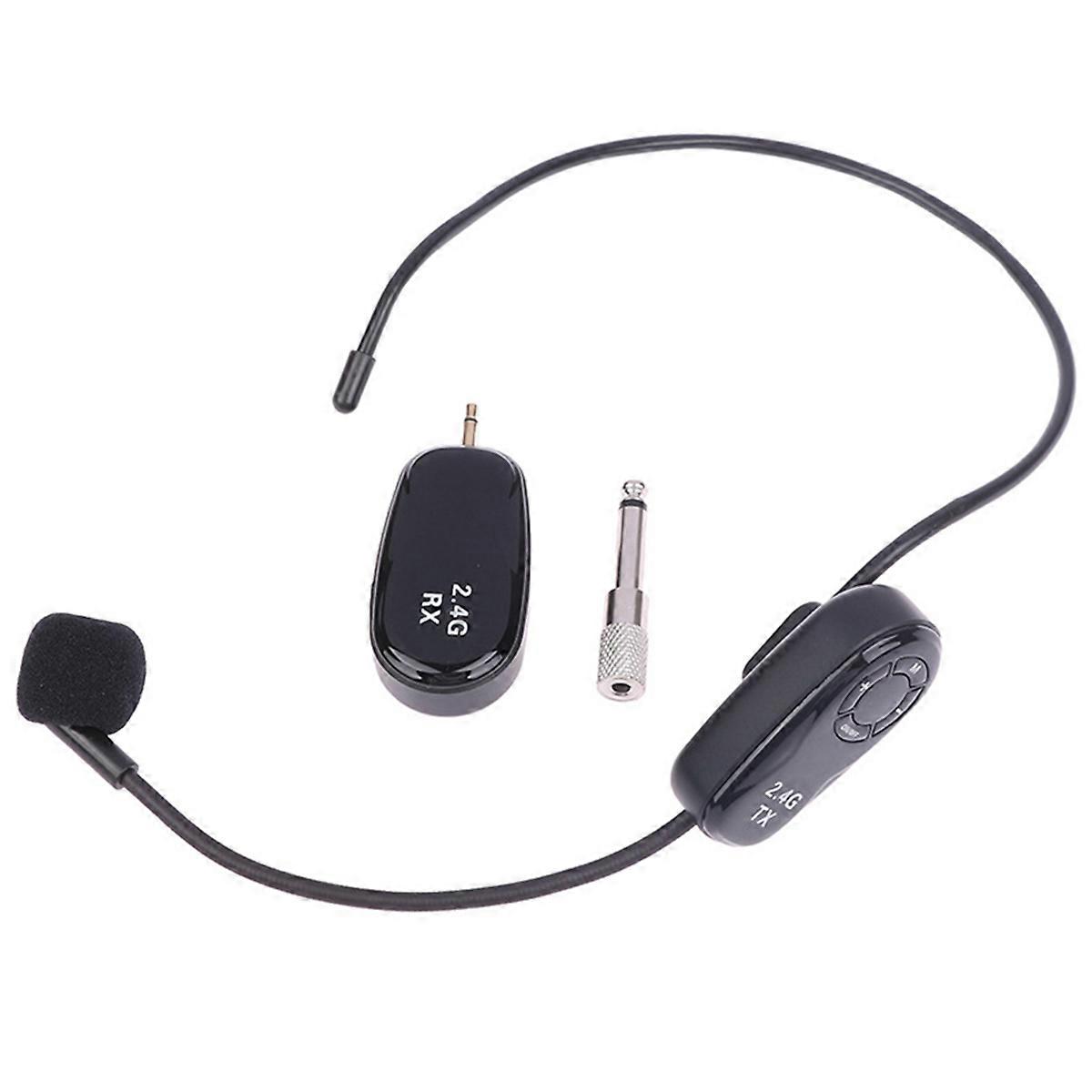 Universal 2.4G Wireless Headset Bee Teaching Amplifier Sound Ear Hanging Headset Microphone Microphone