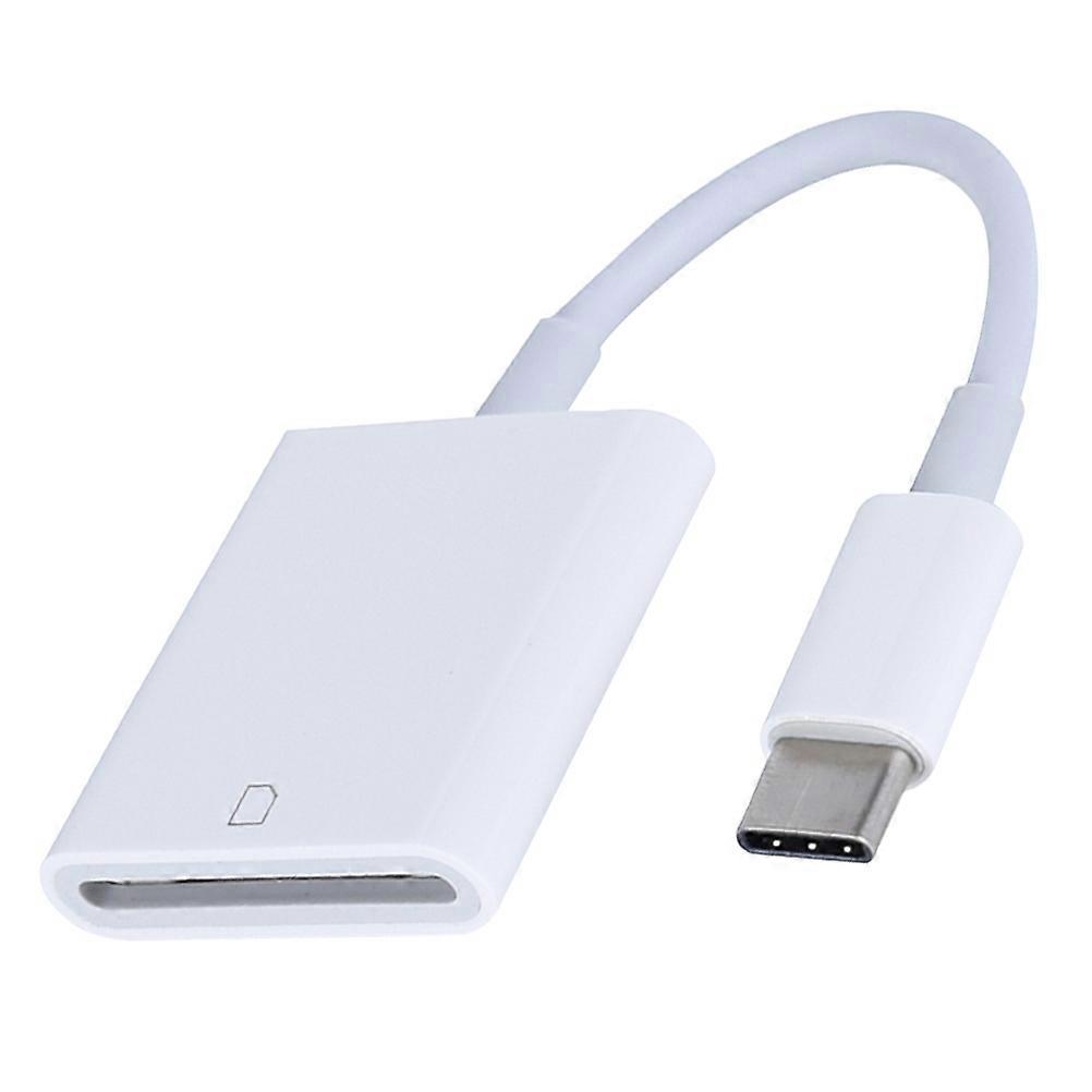 USB Type-C Writer Memory Adapter for Phone Use 2Pcs White Lightweight ABS