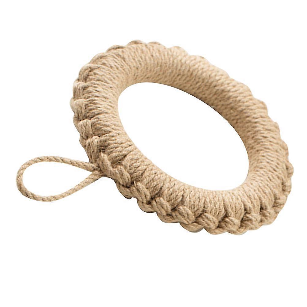 Woven Placemat Table Coaster for Home Dining Pot Use 3Pcs Beige