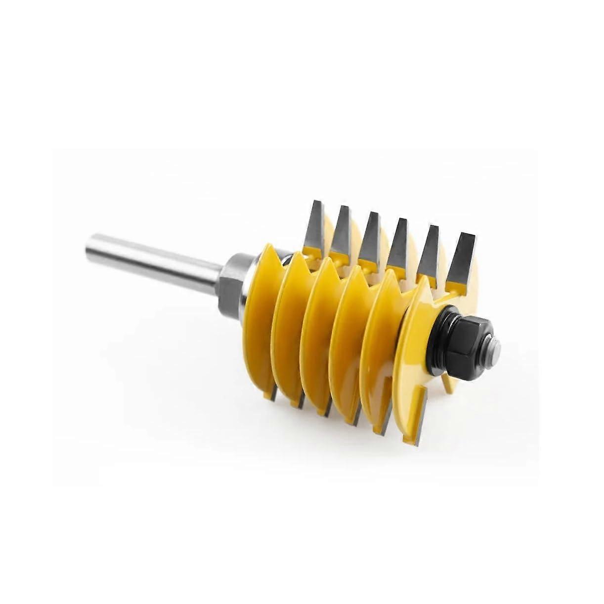 8 mm Finger Joint Router Bit Cutter with 6 Teeth Adjustable Shank Industrial Quality Woodworking Tool 8 mm