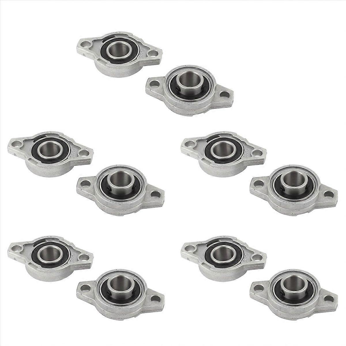 KFL002 FL002 Self Aligning Pillow Block Flange Bearing 15mm 10PCS