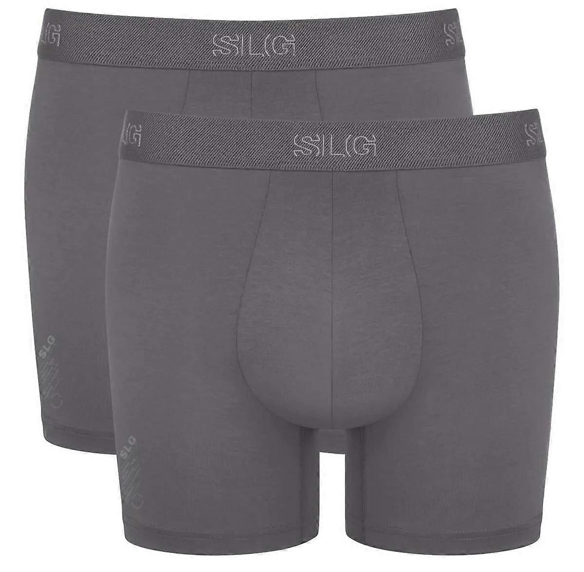 Sloggi SLG Base 2 Pack Boxer Short - Shiver Grey