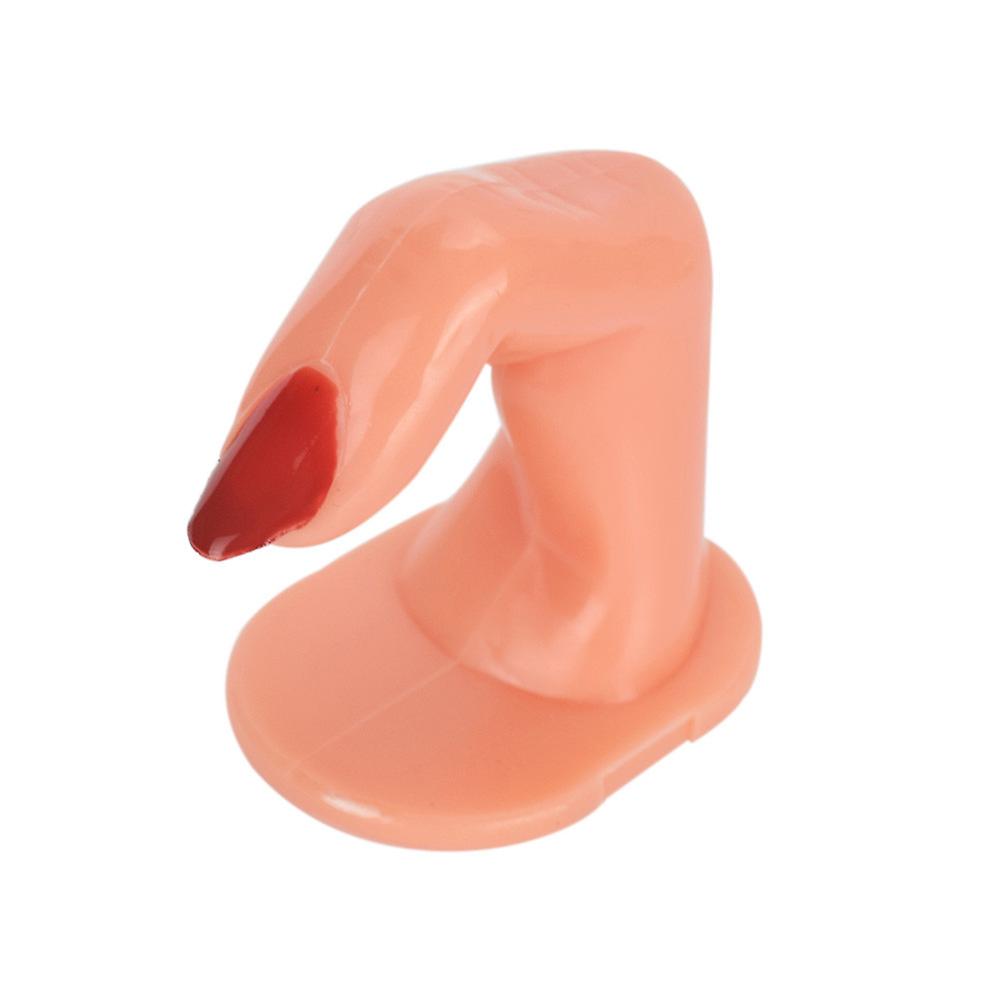 Manicures Training Stand Manicure Practice Fingers for Nails 10Pcs Beige Set