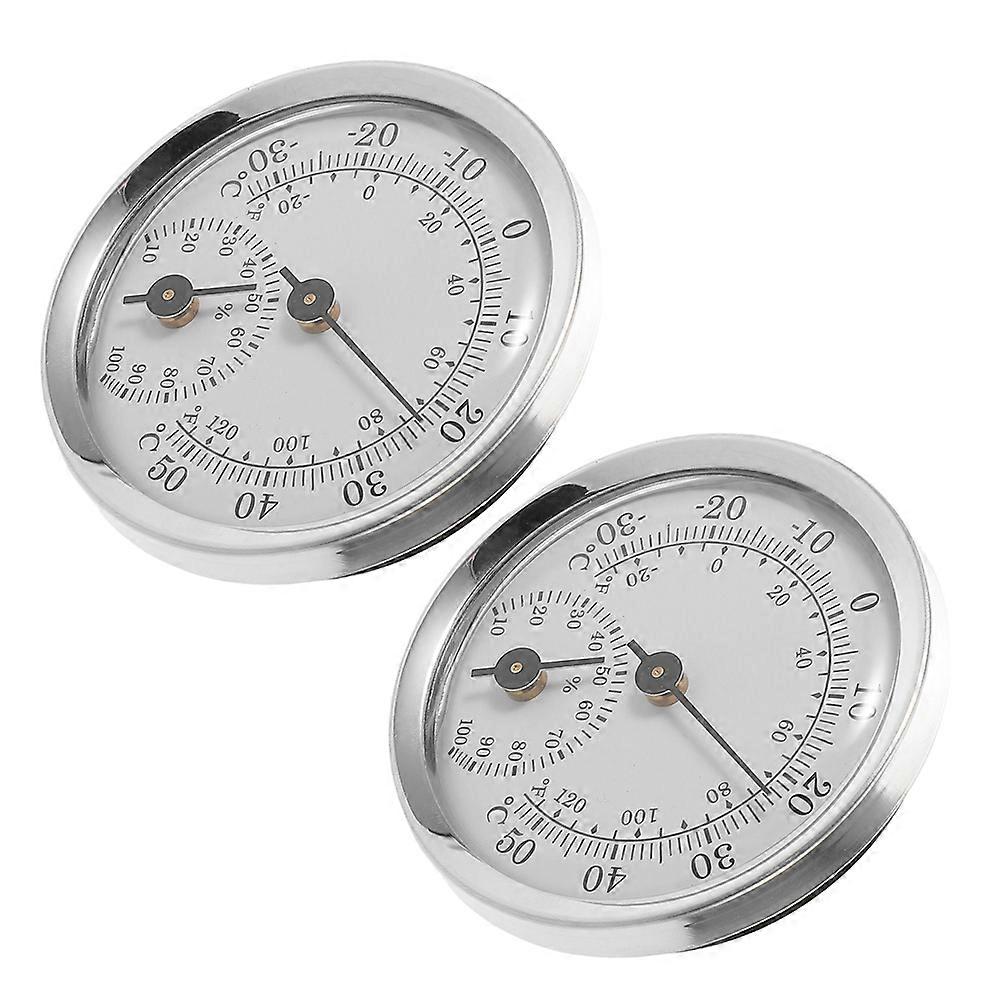 High Precision Mini Hygrometer for Cigar Jar Humidity 2Pcs Pack