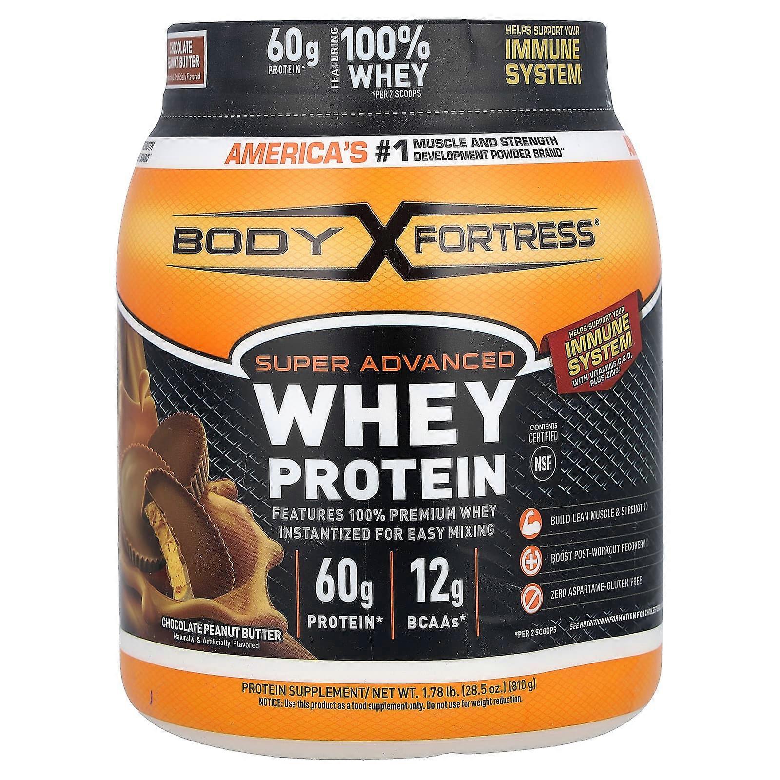 Super Advanced Whey Protein, Chocolate Peanut Butter, 1.78 lb (810 g)