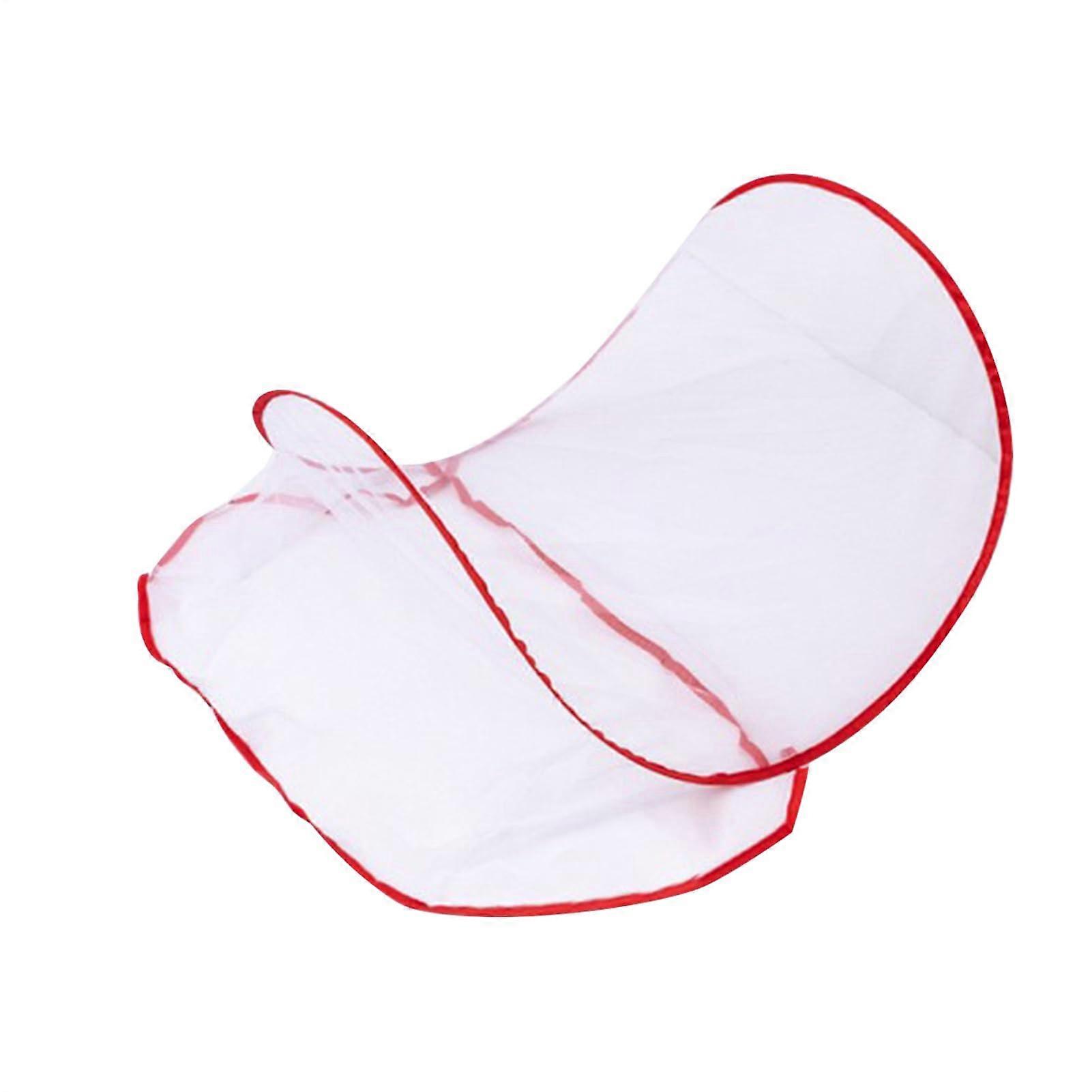 Mosquito Net Tent Portable Foldable Insect Head Net For Travel Insect Screen 50x40x35 Cm Lightweight PopUp Design Red