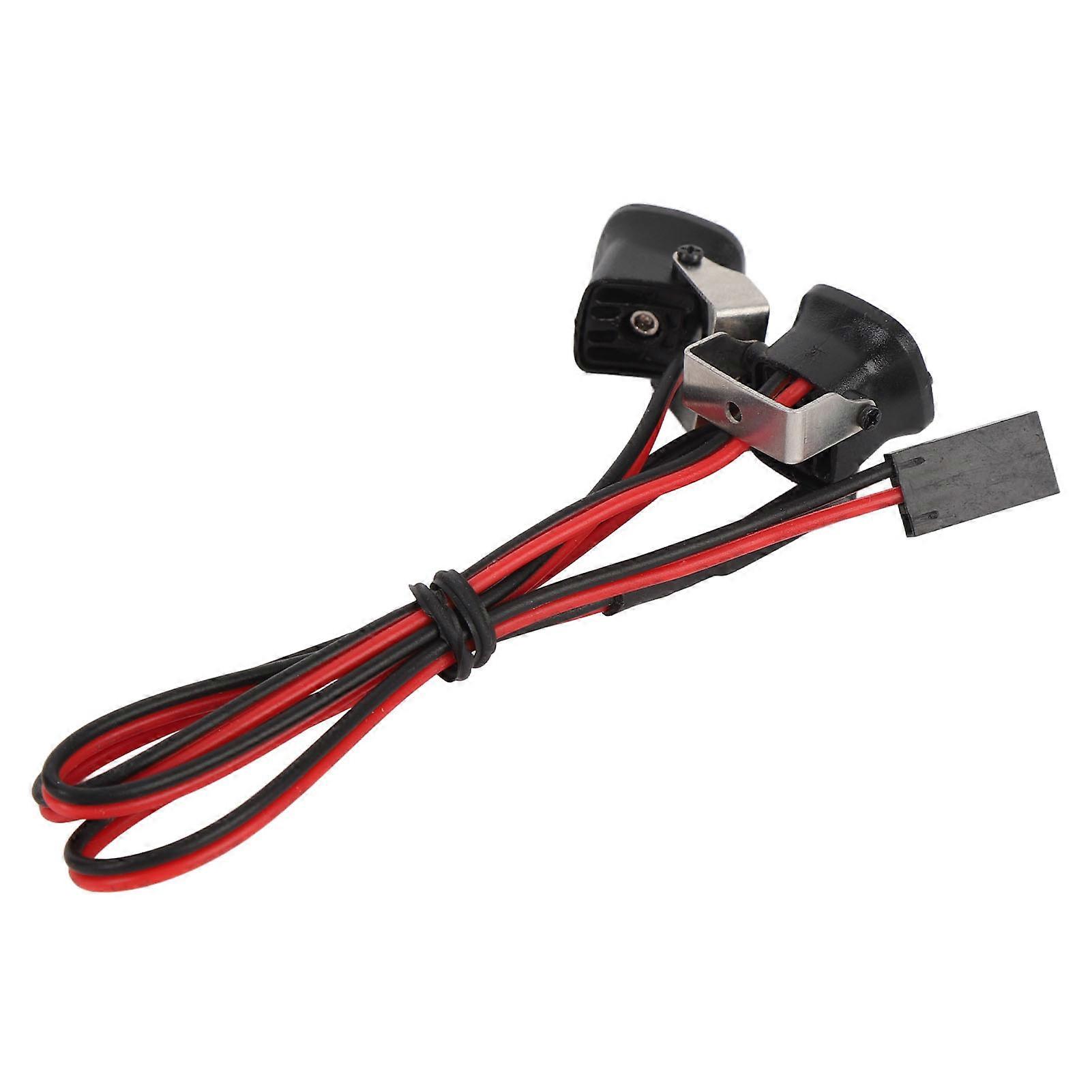 RC Car Rectangular Roof Light High Brightness 8LED 2 Light Head RC Crawler Lights for 1/10 RC Crawler for Axial for SCX10 90046 Yellow Light 