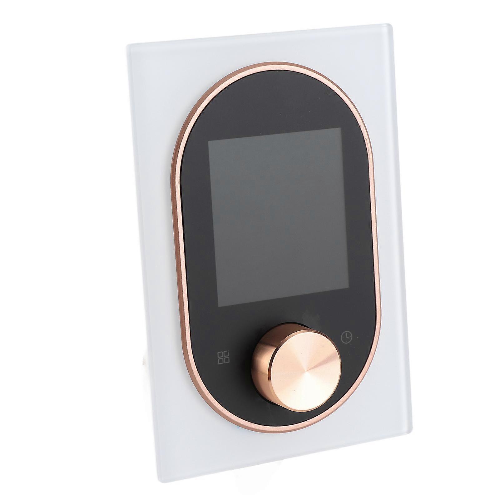 Smart Thermostat for House Water Heating AC Thermostat with VA Digital Touch Screen and Adjustable Knob 5+1+1 Weekly Programming Manual Auto Holiday 