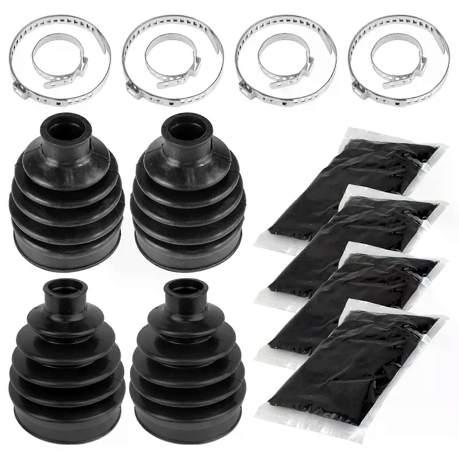 2 Rear Axle Outer And Inner CV Boot Kit for Polaris Ranger Crew 900 Diesel 12-14 NO.10605