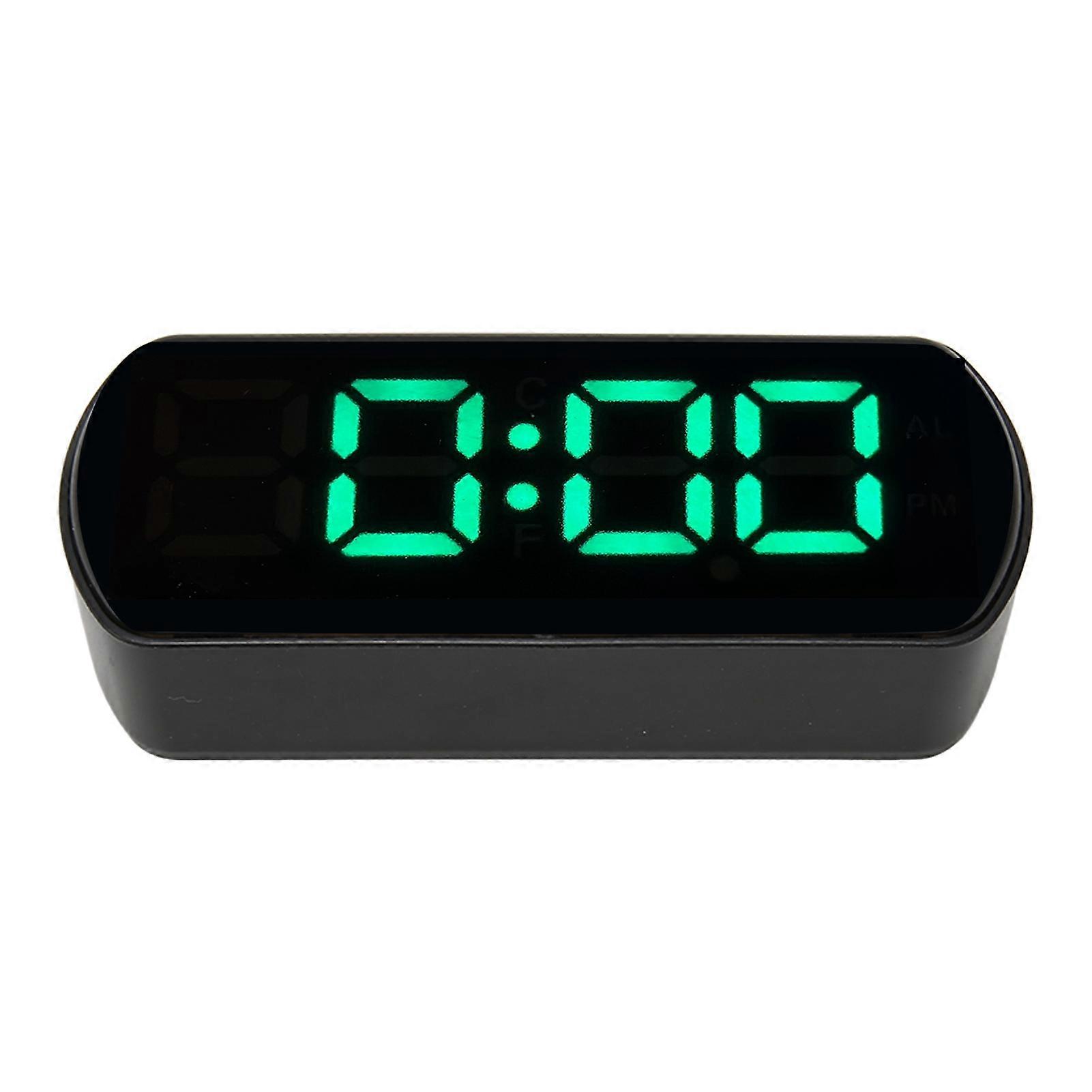 LED Clock Dual Mode Auto Dimming Temperature Display Snooze Function Digital Alarm Clock for Bedroom Office Kitchen 