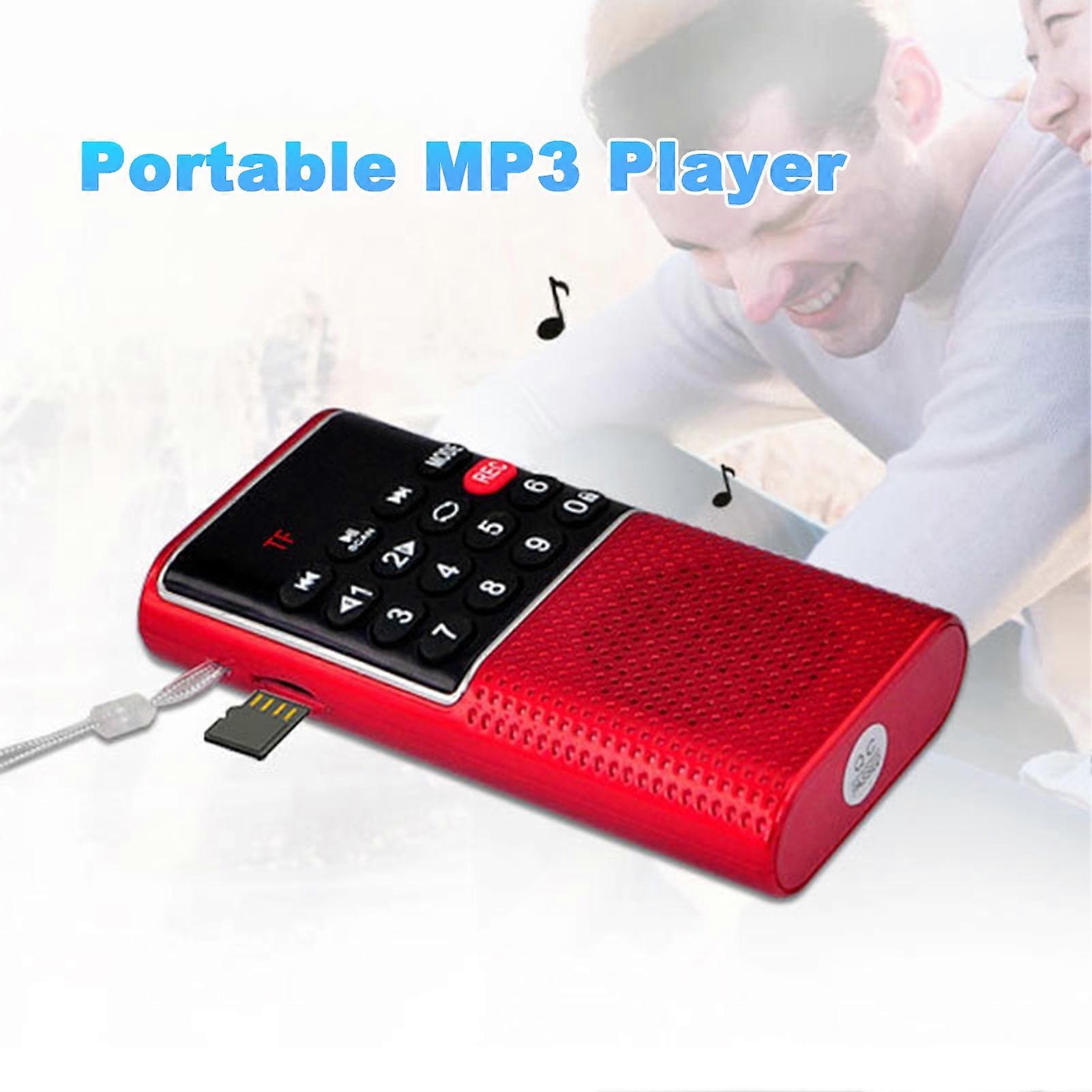 SUSUchens L 328 FM Radio Multifunctional Rechargeable Portable USB TF MP3 Handheld Speaker for Outdoor Blue