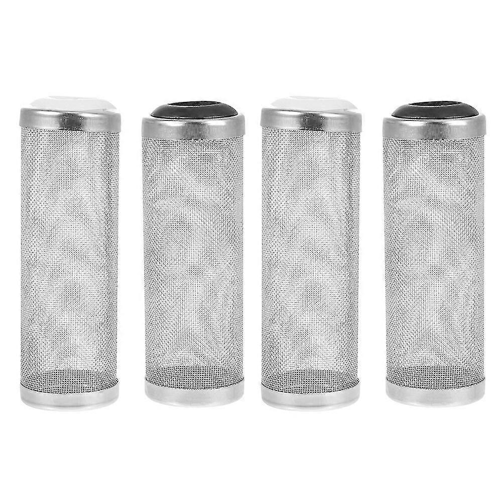 4 Pcs Metal Strainer Mesh Shrimp Guard Fish Net Shrimp Aquarium Filter Inflow Inlet
