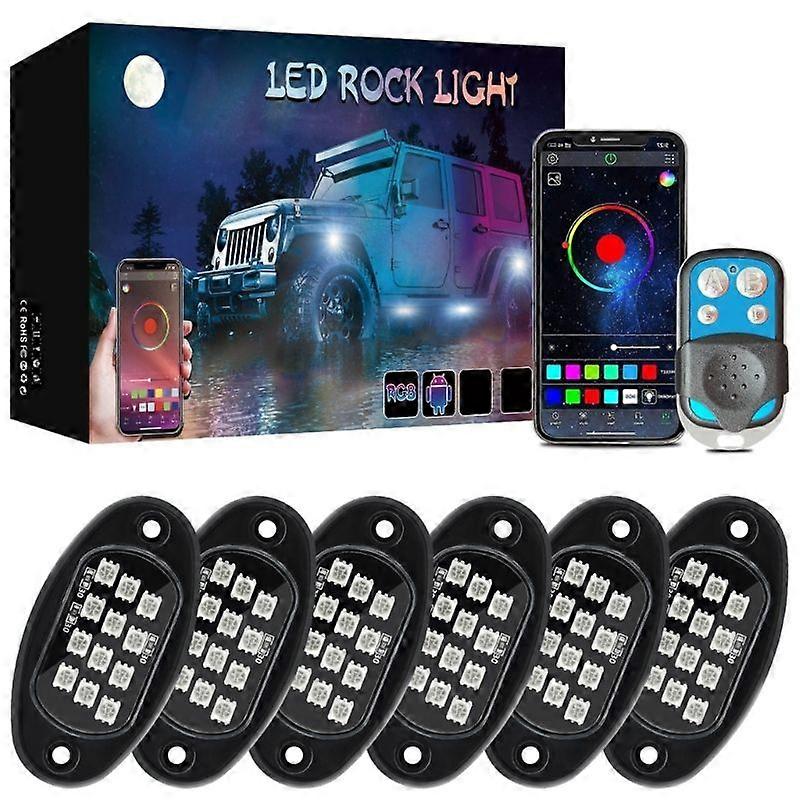 Trail Rig Lamp 12 LEDs Underglow Lights for Pickups Car Waterproof