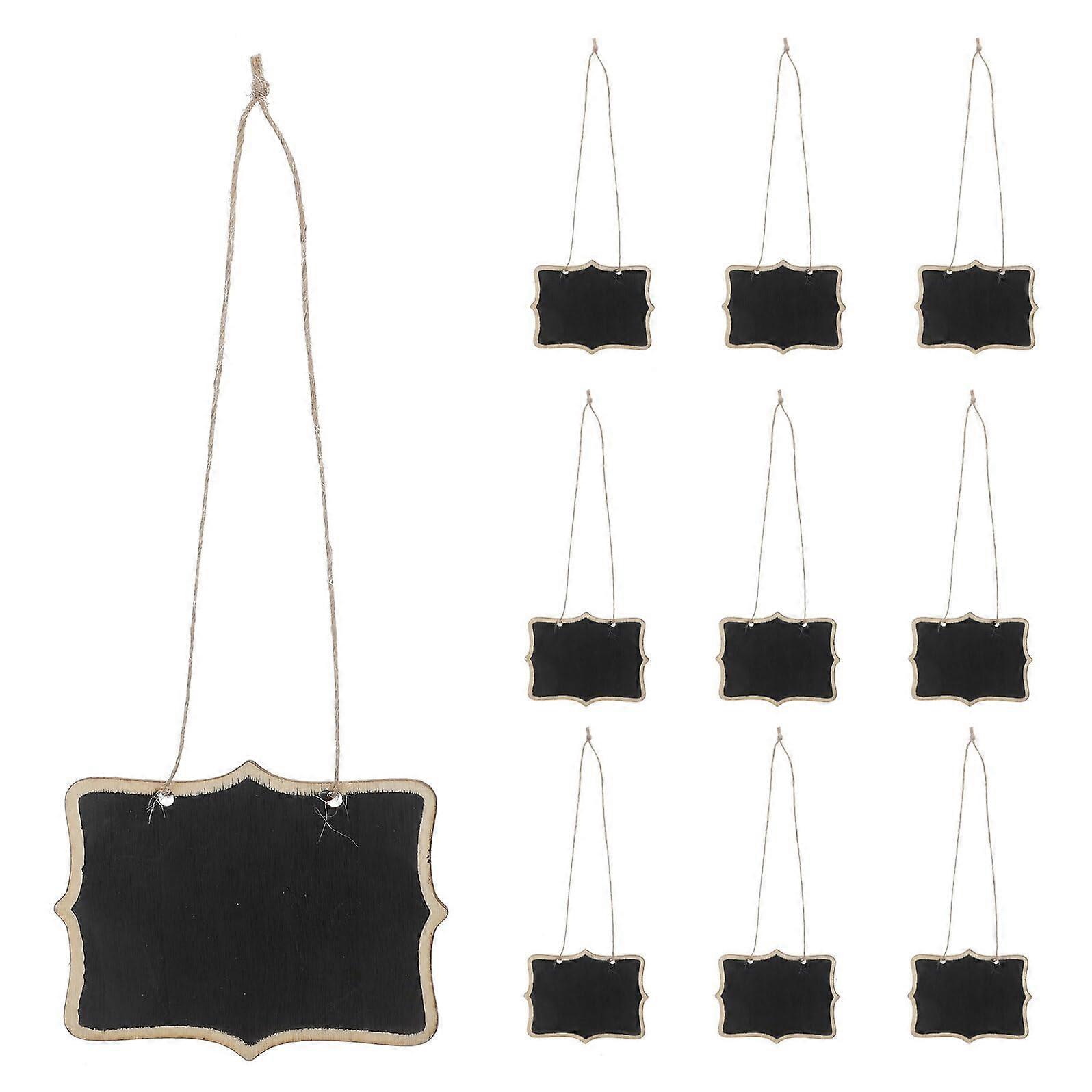 20pcs Mini Hanging Chalkboard Signs Erasable Message Boards for Wedding Table Numbers Buffet Labels Party Decor