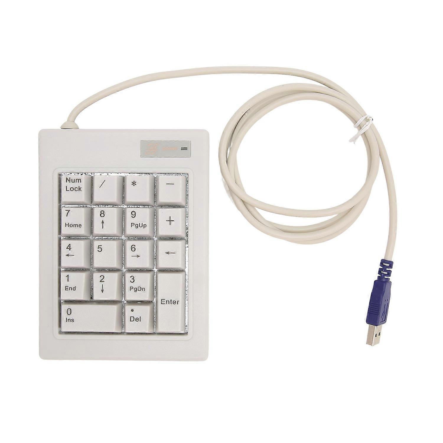 Number Pad Wired Linear Action Switch 18 Key USB Interface Mechanical Numeric Keypad for Banking Acc