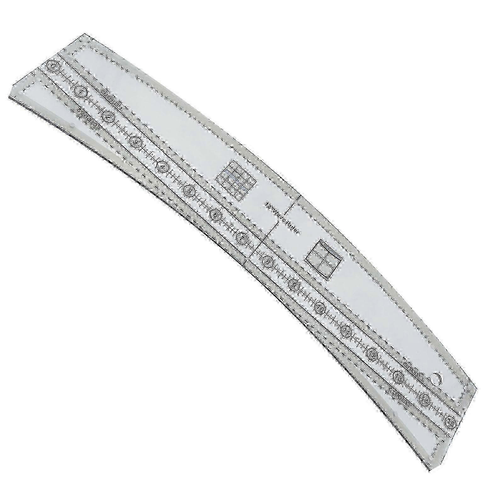 Wave Quilt Ruler Diy Craft Stencil Cut On Fold Template Sewing Wave Edge Ruler15 Inches
