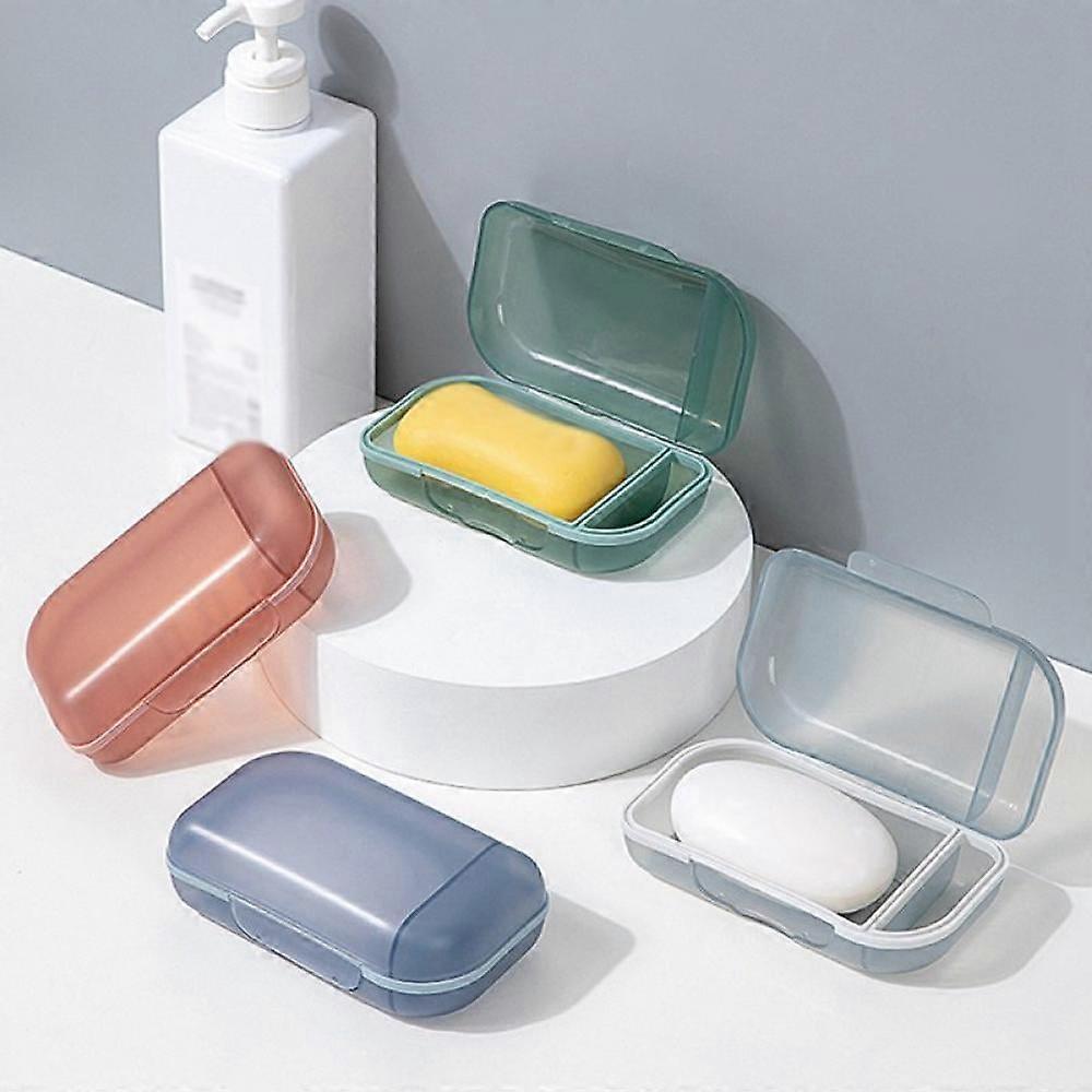 Travel Soap Box With Lid Sealed Soap Box Portable Soap Box Multi-function Multi-compartment Storage Box