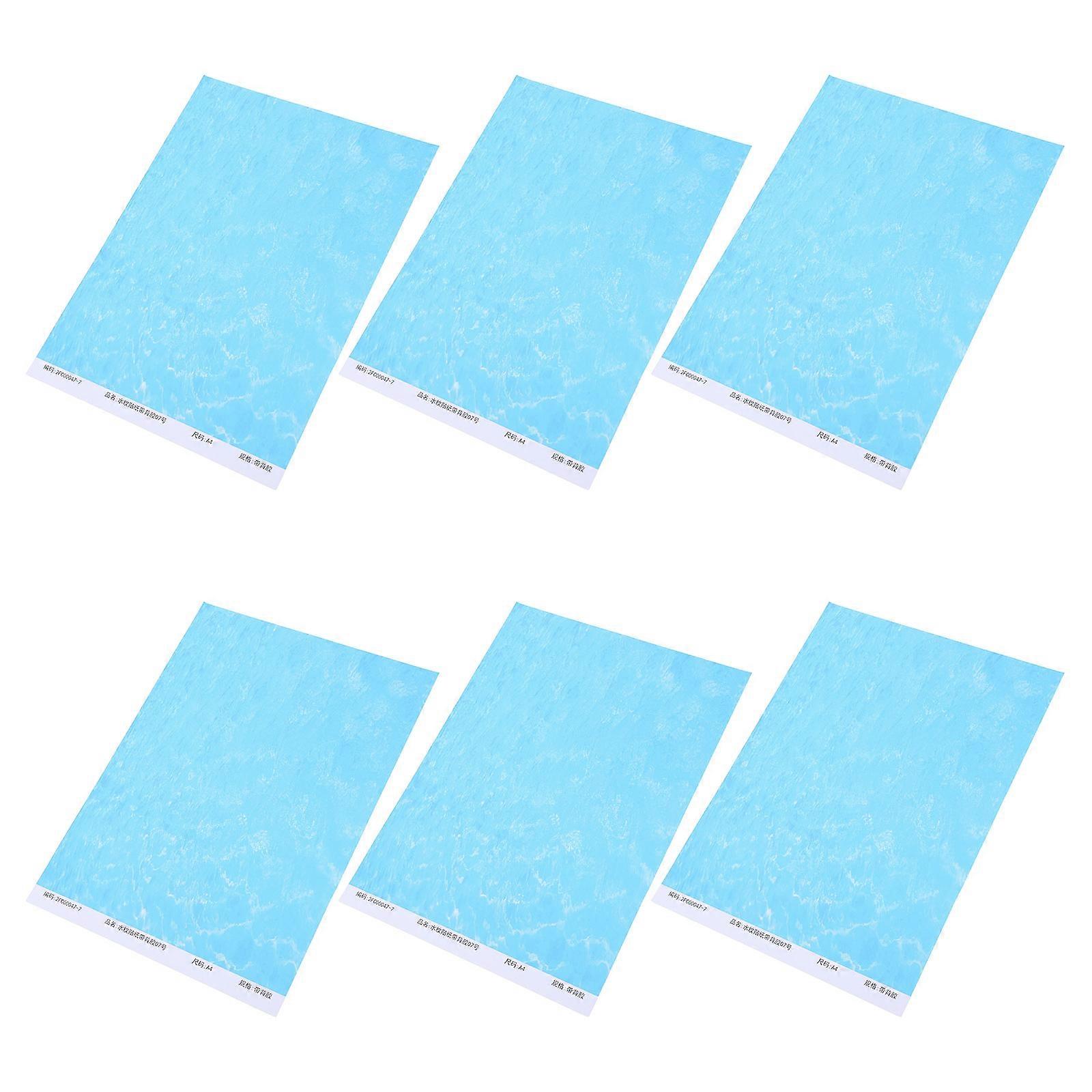 Water Ripple Sticker Simulation Water Effect Paper for Architectural Models 6Pcs