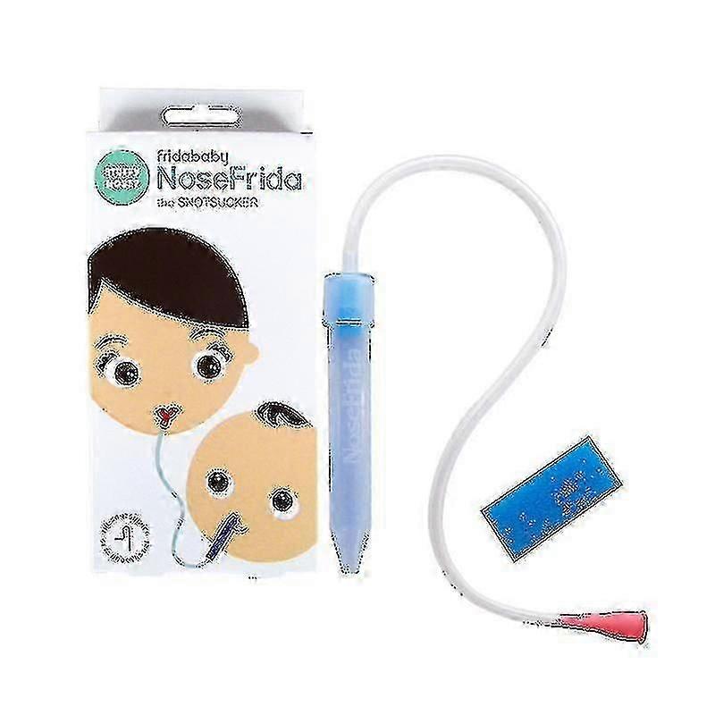 Baby Nasal Aspirator Nosefrida The Snotsucker With 4 Extra Hygiene Filters By Frida Baby(New and old packaging randomly sent)