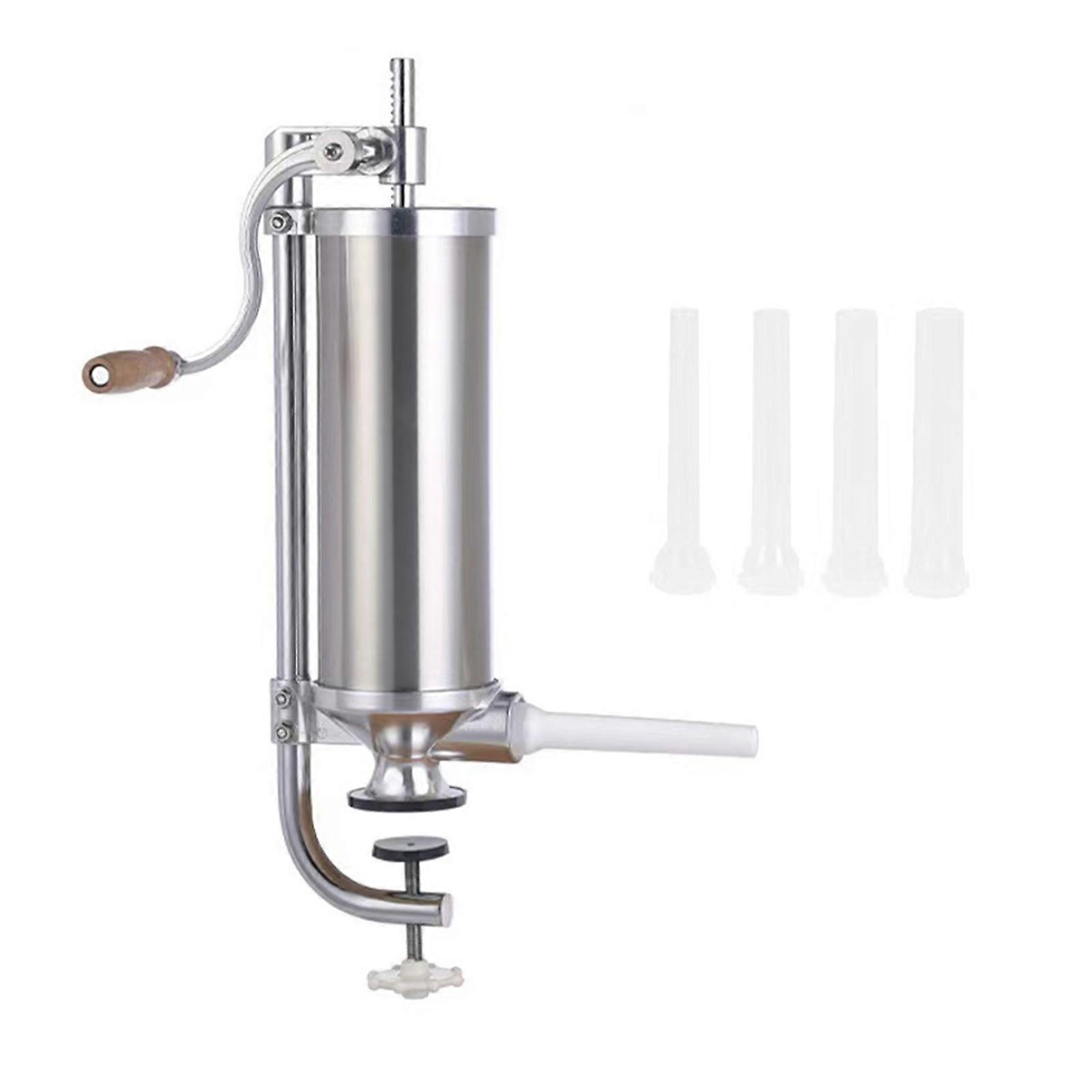 Multiple Size Frankfurter Stuffer Set Manual Hand Handle Action Permanent Untarnished Building Dense Meat Processing Tool Multicolor