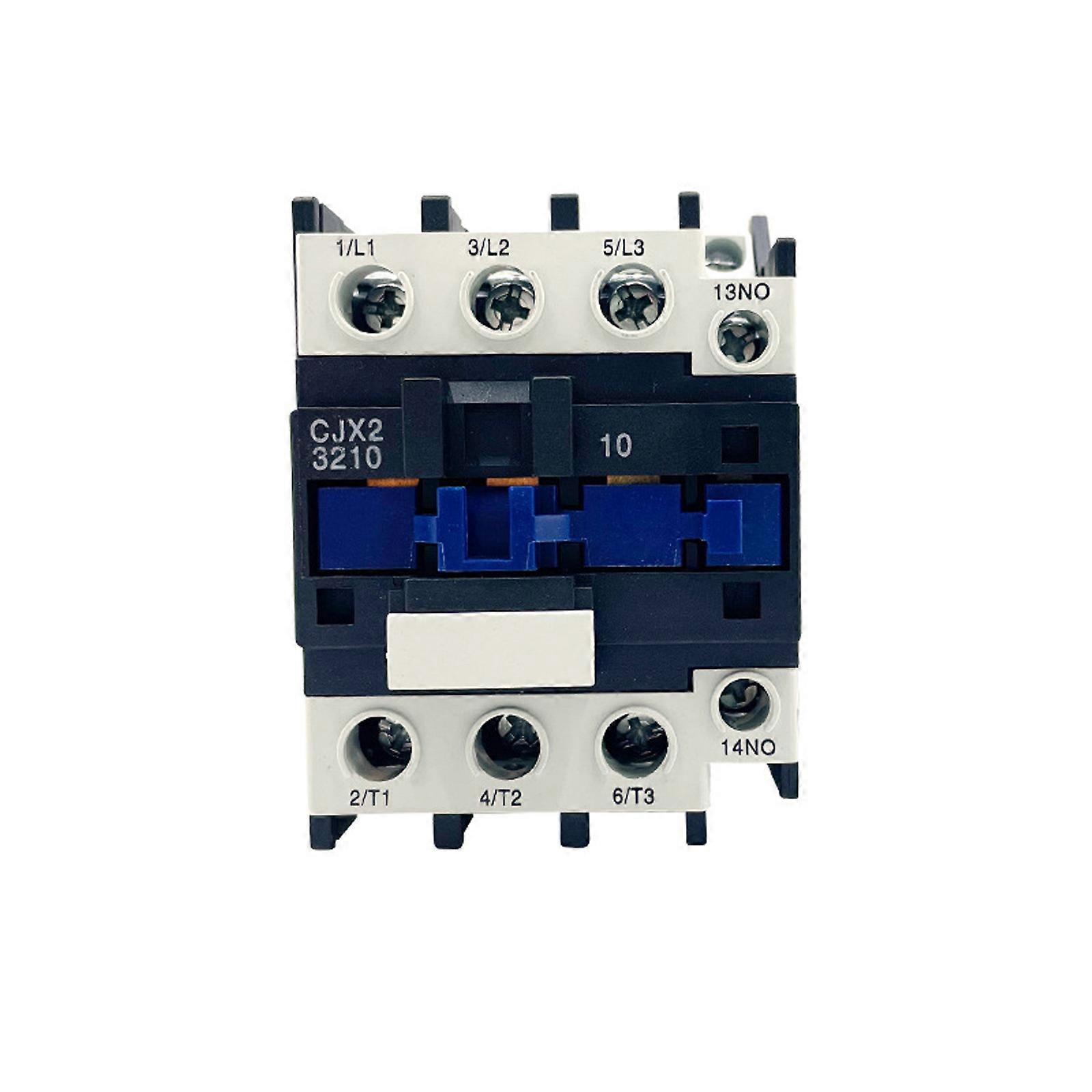 CJX2-3210 Din Rail Mounted Normal Open Contactor 8 Silver Contacts Power Contactor for Motors And Lighting Devices Multicolor