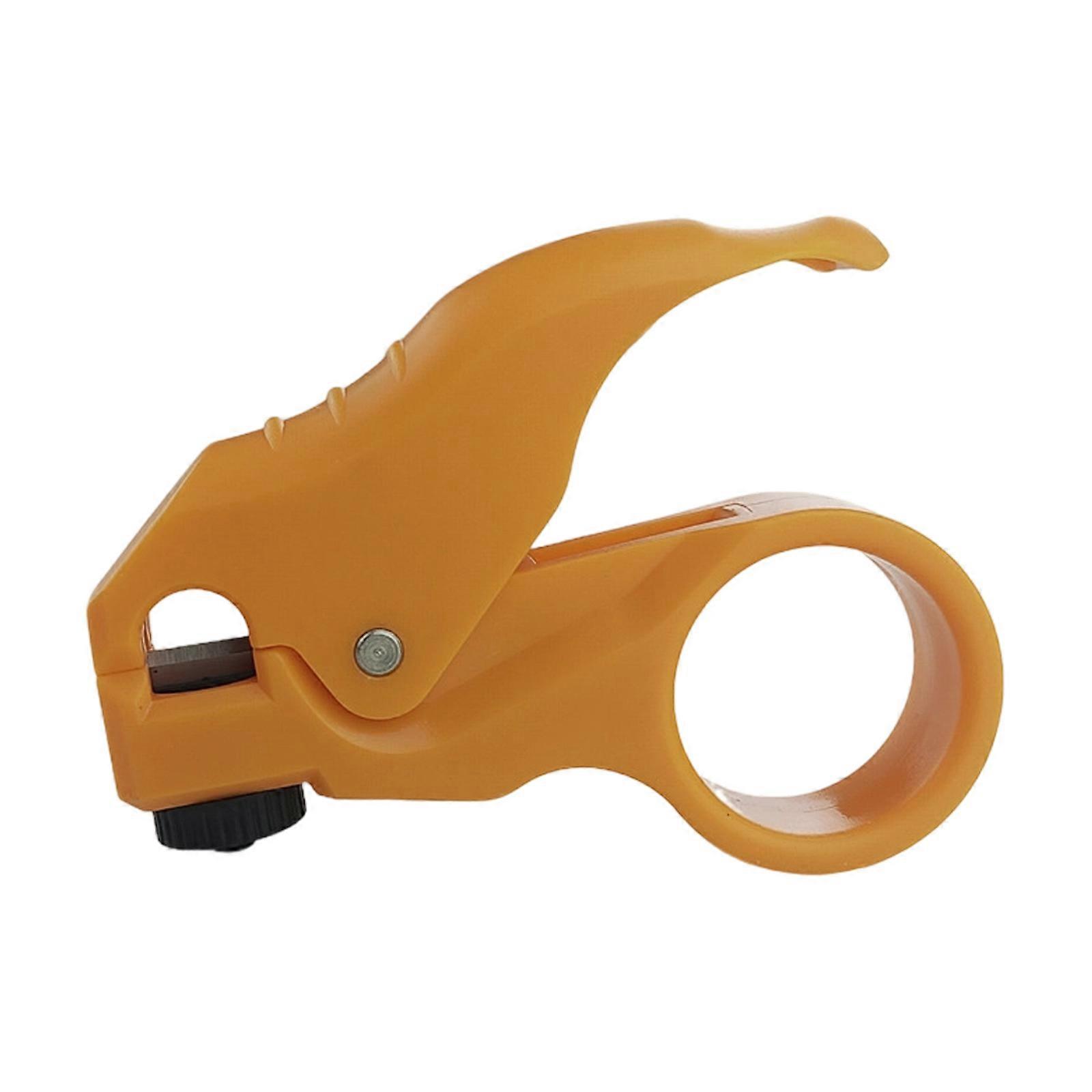 Cable Stripping Tool With Adjustable Depth Ergonomic Grip And Safety Lock Mechanism For Professional Use  Yellow