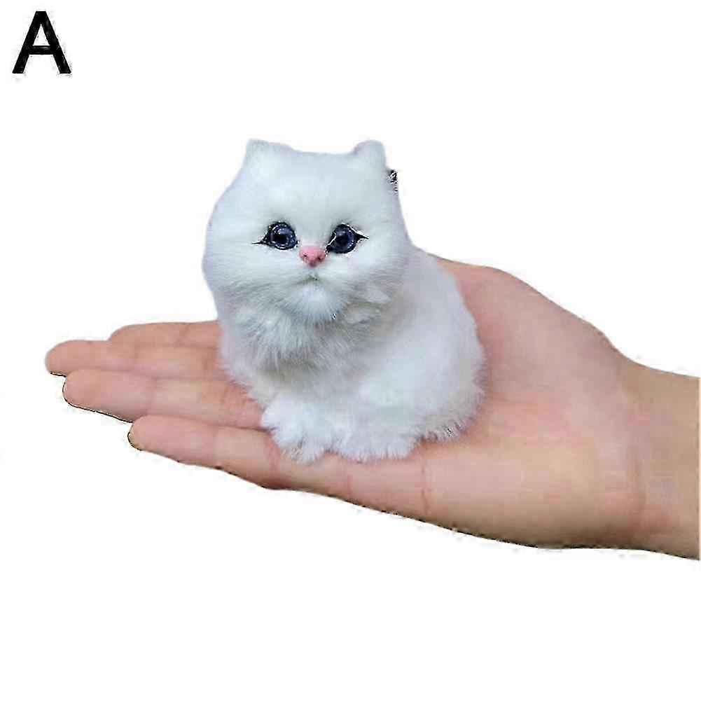 Cute Artificial Plush Cat Simulation Cat Ornaments Fake Cats Plush Cats